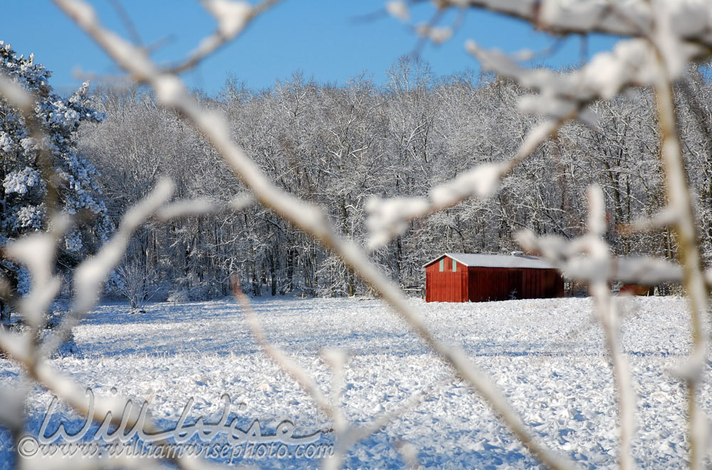 Snow Barn Picture