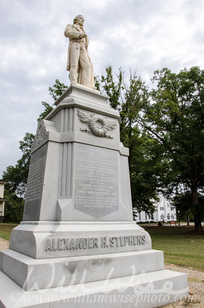 Alexander Stephens Monument, Civil War vice-president Picture
