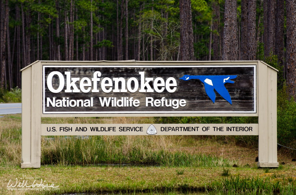 Okefenokee Swamp National Wildlife Refuge Sign Picture