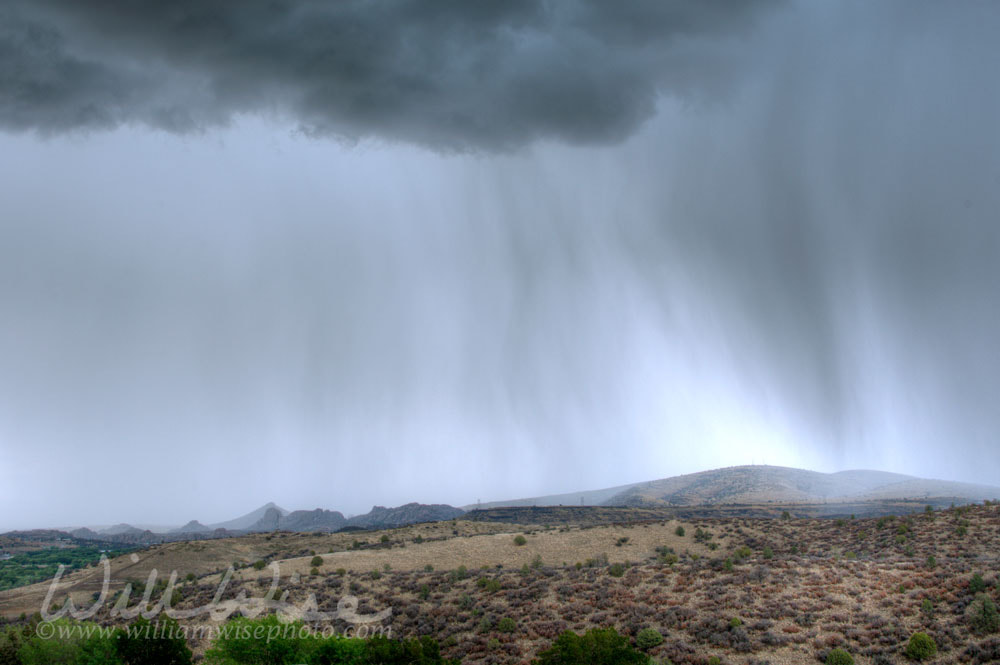 Heavy rainfall monsoon thunderstorm over Prescott, Arizona Picture