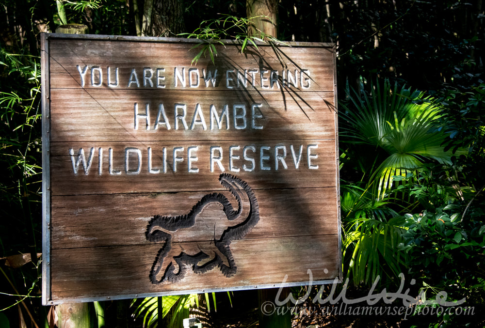 Harambe Wildlife Reserve sign Picture