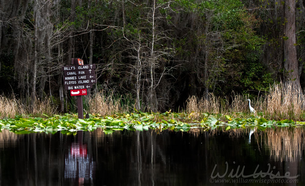 Okefenokee Canoe Trail Sign Picture