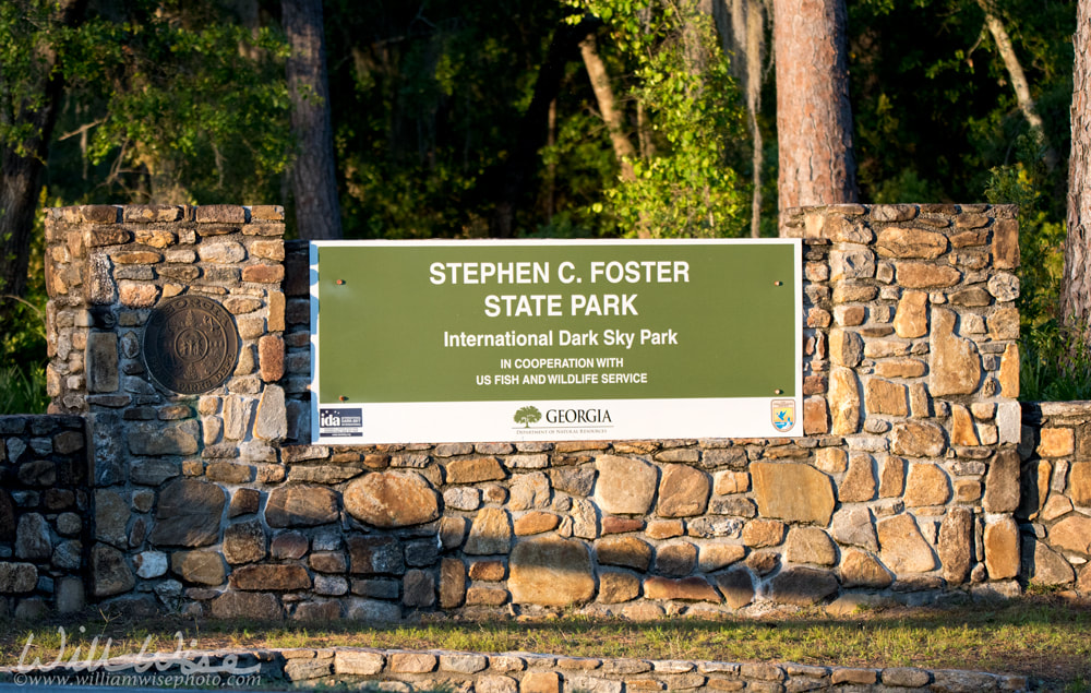 Stephen C Foster State Park International Dark Sky Park refuge entrance sign Picture