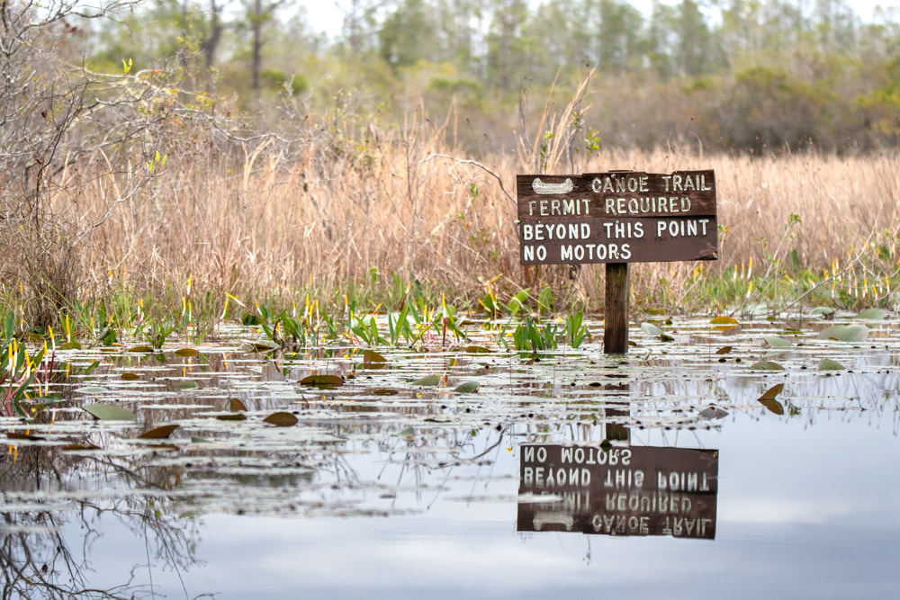 Okefenokee Permit Required Sign Picture
